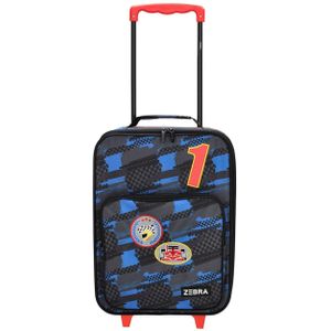 Zebra Trends Trolley Adventure racecar black Zachte koffer