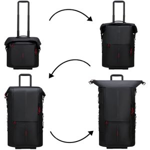 Samsonite Reistas Met wielen - Ecodiver foldable 4-IN-1 Duffle (36 up to 82 cm) - Black - 2.2 kg