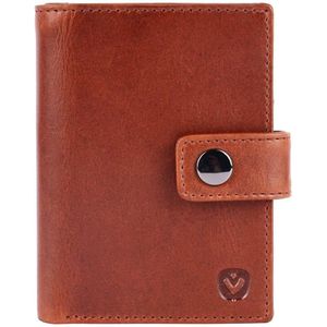 Valenta Card Wallet Leather MagSafe Luxe cognac Dames portemonnee