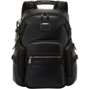 Tumi Alpha Bravo Nathan Navigation Backpack Leather black backpack