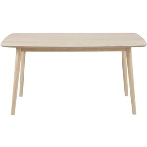 Nico eettafel wit/eiken 150x80 cm