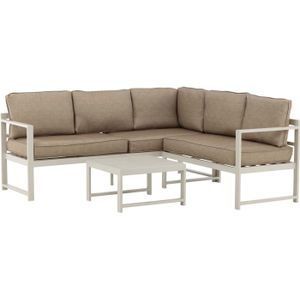 Salvador loungeset 2 delen beige,wit.