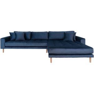 Lido bank met chaise longue rechts velours donker blauw. Je ontvangt meubels van een goede kwaliteit met een aangenaam comfort, gemaakt in een stijlvol en mooi design. Onze meubels zijn aan zeer aantrekkelijke prijzen. Creëer uw eigen persoonlijke stijl m