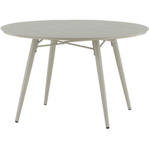 Lina eettafel tuin Ø120cm beige.