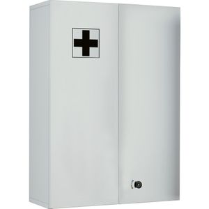 Medasa XL badkamerkast Medicijnkastje voor wandmontage, 2 deuren, met slotwit.