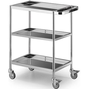 Universele trolley - Model 9042/9044 Trolley met 3 afneembare roestvrijstalen planken