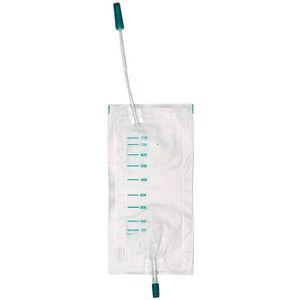 DCT urine-beenzak niet-steriel 750 ml 30 cm slang, zij-inlaat