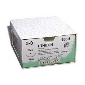 Ethilon II usp 3-0 45cm FS-1 zwart 663H 36x1