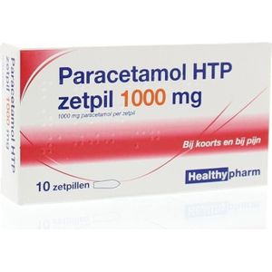 Paracetamol 1000 mg Healthypharm - 10 zetpillen