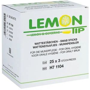 Lemon Tip Mondverfrissende wattenstaafjes - 3 x 25 stuks