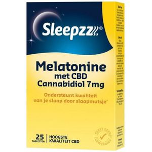 Sleepzz Melatonine met CBD 7 mg 25 tabletten