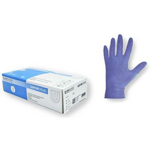 Unigloves Nitril handschoenen - paars- 100 stuks - Medium