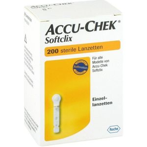 Accu Chek Softclix lancetten 28G - 200 stuks