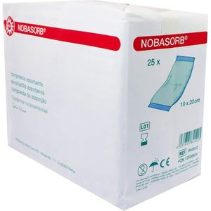 Absorberend verband Nobasorb - 10 x 20 cm - 25 stuks