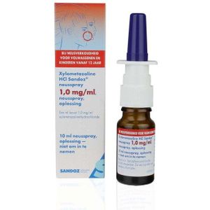 Xylometazoline 1 mg/ml spray Sandoz - 10 ml