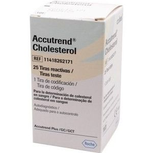 Accutrend Cholesterol teststrips 25 stuks