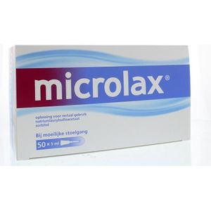 Microlax Klysma flacon 5 ml 50 stuks