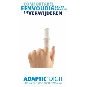 Systagenix Adaptic Digit - 10 stuks vinger verband ADAPTIC® DIGIT Extra Large 3,0 cm ø
