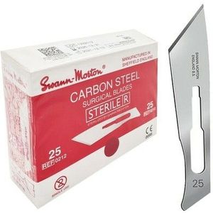 Scalpelmesjes Swann Morton - 0212 - 100 stuks - Nr 25