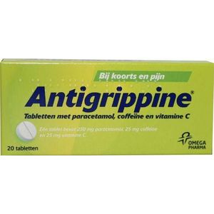 Antigrippine 250mg Paracetamol - 20 tabletten
