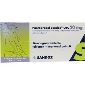 Pantoprazol 20 mg sandoz 14 stuks