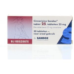 Cinnarizine 25 mg - 30 tabletten