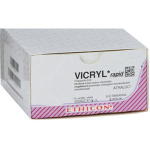 Vicryl Rapide usp 5-0 75cm C-3 ongekleurd VR2289 36x1