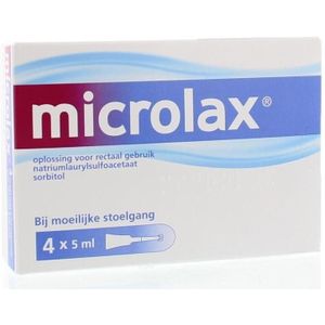 Microlax Klysma flacon 5ml 4 stuks