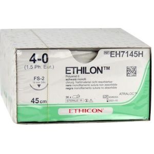 Ethilon II usp 4-0 45cm FS-2 zwart EH7145H 36x1
