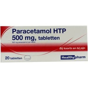 Paracetamol 500 mg Healthypharm - 20 tabletten
