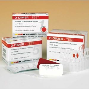 Cleartest® D-Dimeer 5 testen