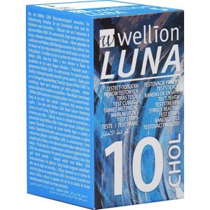 Wellion LUNA cholesterol teststrips - 10 stuks
