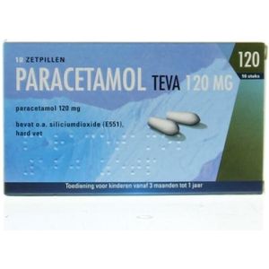 Paracetamol Teva 120 mg, zetpillen