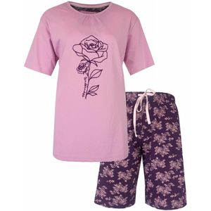 Tenderness - Dames Shortama - Roze - Pyjama Set - Lila
