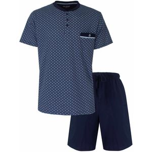 Paul Hopkins - Heren Shortama - Donker Blauw - Pyjama Set - Polohals