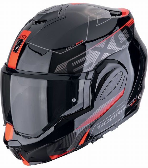 EXO-TECH EVO - Motorhelm - Zwart - Polycarbonaat
