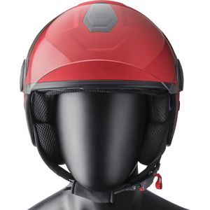 Jethelm - Polycarbonaat - Helder Vizier - Geïntegreerd Zonnevizier