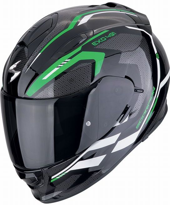 SCORPION - EXO-491 Kripta - Integraalhelm - Zwart - Polycarbonaat