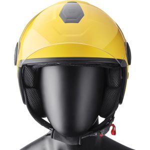 Jethelm - Polycarbonaat - Helder Vizier - Zonnevizier - Ventilatie