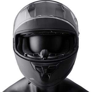 Integraalhelm - Polycarbonaat - Zwart - Met Geïntegreerd Zonnevizier