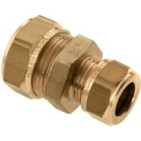 Bonfix messing knelfitting verloop 12mmx10mm recht FF