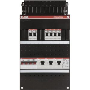 ABB busboard groepenkast 3 fase 6 groepen + beltrafo 220 x 390