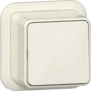Gira schakelaar 2-polig opbouw creme - 310210