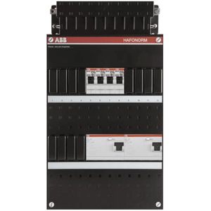 ABB uitbreidingsgroepenkast 3 fase 2 aardlekschakelaar 4 polig 4 groepen 220 x 390