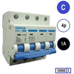 Gacia installatieautomaat 4 polig C1 10KA - PB8H-4C01