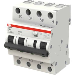 ABB aardlekautomaat DS203 B 20A 3P+N 30mA - 2CSR256140R1205