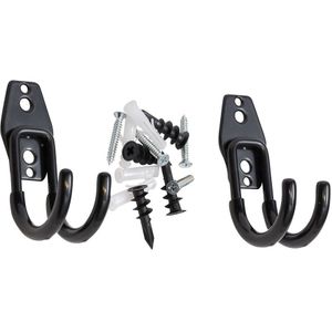 Set Muurbeugels - Handige Beugels voor Telescoopsteel - Inclusief Schroeven en Pluggen