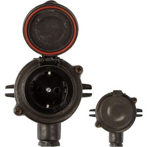 Jaren 30 Vintage Stopcontact I Zwart Brons