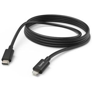 Hama USB-C naar Lightning kabel - MFI gecertificeerd - 300cm - Zwart