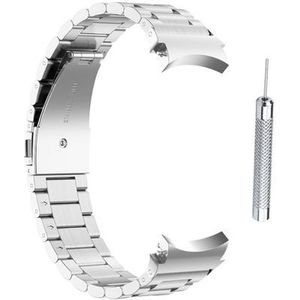 Bandje geschikt voor Samsung Galaxy Watch 6 / 5 / 4 - Perfect Fit Metalen Watchband - Zilver